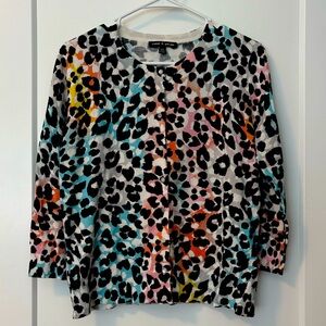 Colorful Leopard Print Women's Top